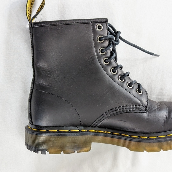 Dr. Martens 1460 Black Wintergrip Lace Up Boots - Picture 9 of 10
